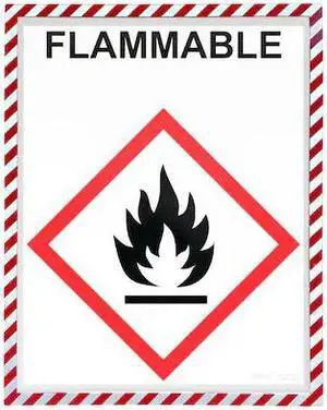 C-LINE PRODUCTS 44212 Magnetic Safety Striped Document Frame, Assorted, 9" x