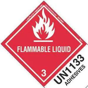 LABELMASTER HSN1800ET Flammable Liquid Label,UN1133,PK500