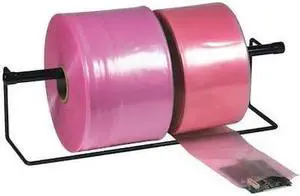 PARTNERS BRAND PTAS1504 Anti-Static Poly Tubing, 4 Mil, 15" x 1075', Pink,