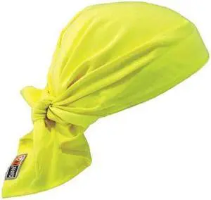 ERGODYNE 6710FR Flame Resistant Cooling Bandana, Hi-Vis Lime, Cotton