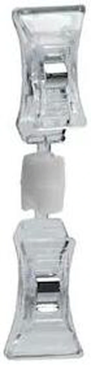 AZAR DISPLAYS 107607 Double Clip-On Sign Holder-Clear, PK10 AZAR DISPLAYS 107607 Double Clip-On Sign Holder-Clear, PK10