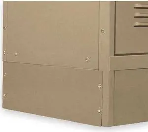 ZORO SELECT 2HFP1 Locker End Base,D 12 In,H 6 In,Tan