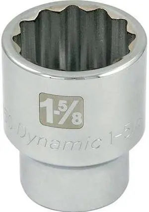 DYNAMIC D099450 1" Drive, 1-5/8" SAE Socket, 6 Points