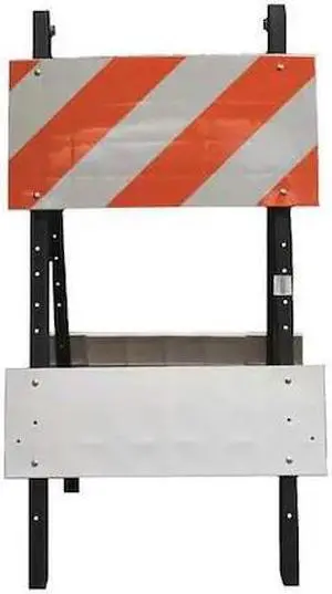 ZORO SELECT 97-03-001-44 Type 1 Barricade, EGR Sheeting, Not Retroreflective,