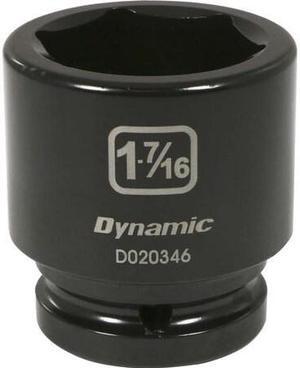 DYNAMIC D020346 3/4" Drive Standard Socket, Black Phosphate, Tools 3/4" Drive 6