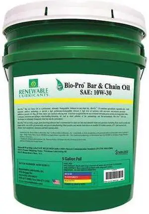 RENEWABLE LUBRICANTS 80604 5 gal, Pail, Semi-Synthetic, Yellow