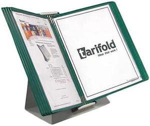 Tarifold Desktop Organizer - 10 Green Pockets