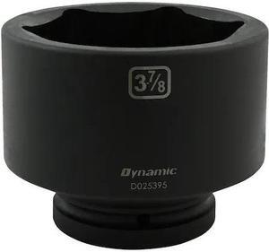 DYNAMIC D025395 1" Drive Standard Socket, Black Phosphate, Tools 3-7/8" X 1"