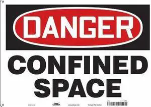 CONDOR 465J27 Safety Sign,14" H,20" W,Plastic, 465J27