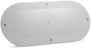 GROTE 94390-4 Snap-in Cover Plate, 6" Oval Lamp Opening,PK2