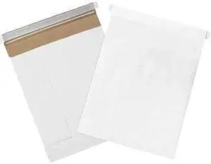 PARTNERS BRAND B805WSS25PK Self-Seal Padded Mailers, 8 1/2" x 12", White, PK25