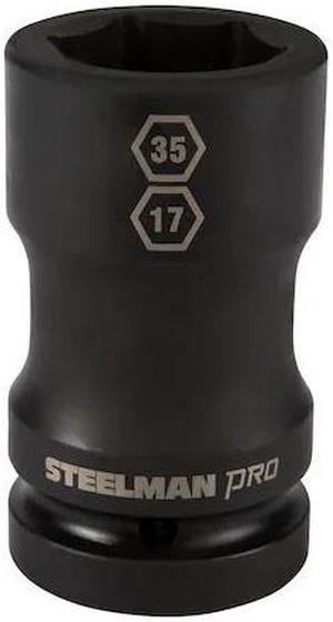 STEELMAN 79321 1" Drive Budd Wheel 35mm 6-Point Hex and 17mm 4-Point Square