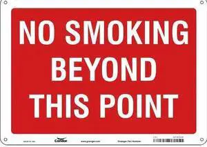 CONDOR 474F95 Safety Sign, 10" H, 14 in W,  Horizontal Rectangle, English,