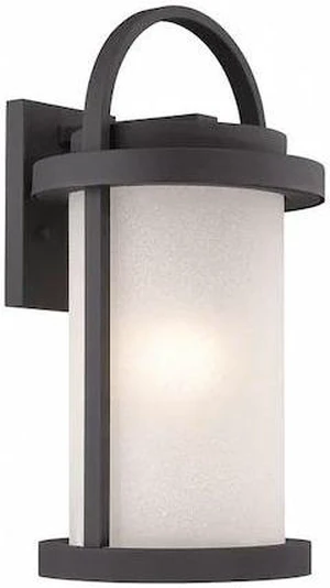 NUVO 62-652 Willis LED Outdoor Large Wall with Antique White Glass NUVO 62-652 Willis LED Outdoor Large Wall with Antique White Glass