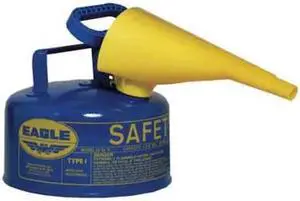 EAGLE MFG UI10FSB Type I Safety Can, Galvanized Steel, 1 gal, Self-Closing Lid,