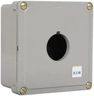 EATON E34N2-GR1 Pushbutton Enclosure,5.88 in H,Al