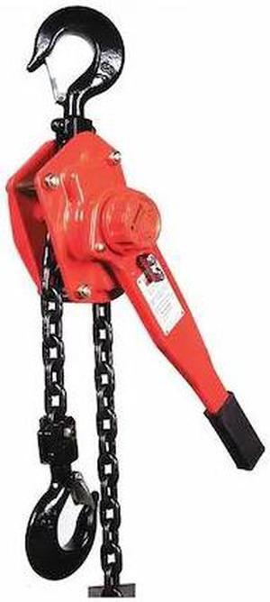 DAYTON 49CX80 Lever Chain Hoist, 6,000 lb Load Capacity, 15 ft Hoist Lift