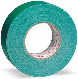 NASHUA 398 Duct Tape, Green, 60 yd L, 1-7/8 in W