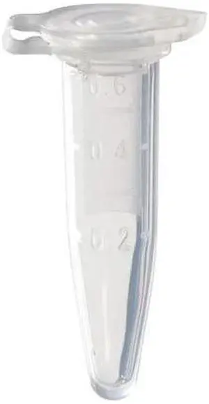 ZORO SELECT 11L817 Micro Cent Tube,0.5mL,Sterile,PK1000 (Formerly Lab Safety