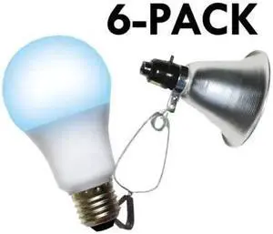 MIRACLE LED 602281 Clamp Lamp Grow Fixture & Blue Spectrum LED Grow Light 12