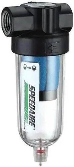 SPEEDAIRE 4ZL17 Pneumatic Oil Filter,1/4 In. NPT,6.5 cfm