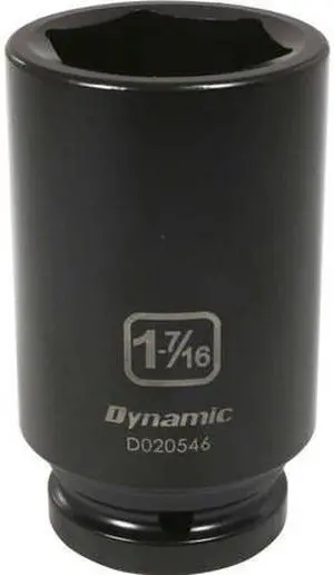 DYNAMIC D020546 3/4" Drive Deep Socket, Black Phosphate, Tools 3/4" Drive 6