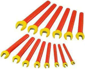 GRAY TOOLS DO14-I 14 Piece SAE Open End Wrench Set, 1/4" - 1", 1000V Insulated