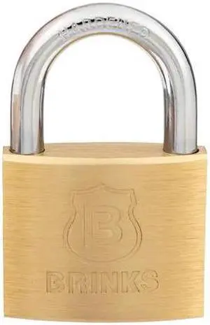 BRINKS 171-40202 Keyed Alike Padlock, Brass, 40mm, High Security 2 PK BRINKS 171-40202 Keyed Alike Padlock, Brass, 40mm, High Security 2 PK