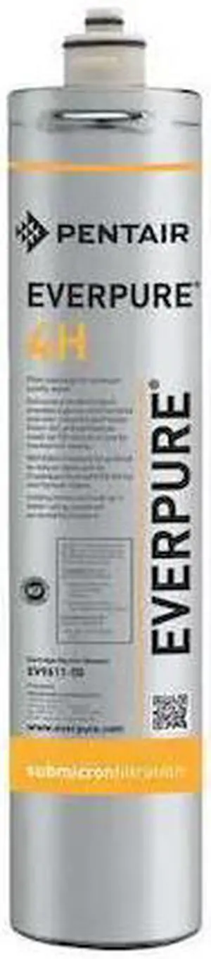 EVERPURE EV961100-75 Quick Connect Filter, 0.5 gpm, 0.5 Micron, 3-1/4" O.D., 14