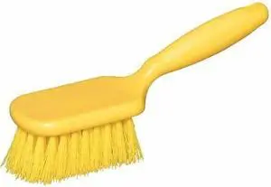 TOUGH GUY 48LZ51 3 1/2 in W Scrub Brush, Stiff, 5 1/2 in L Handle, 4 1/4 in L