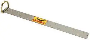 CONDOR 49CD18 Roof Anchor,Silver,19 in. L