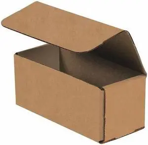 PARTNERS BRAND M522K Corrugated Mailers, 5" x 2" x 2", Kraft, 50/Bundle