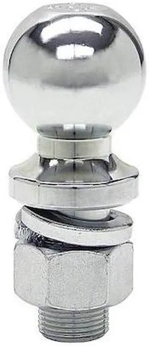 BUYERS PRODUCTS 1802010 2 Inch Chrome Hitch Ball With 3/4 Inch Shank Diameter x
