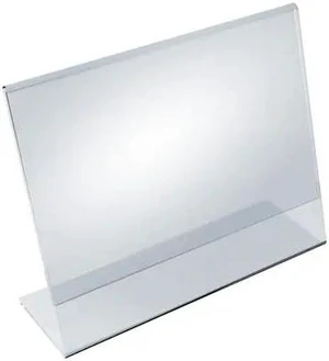 AZAR DISPLAYS 112715 11"W x 8.5"H Angled Sign Holder, PK10 AZAR DISPLAYS 112715 11"W x 8.5"H Angled Sign Holder, PK10