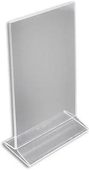 AZAR DISPLAYS 142714 7"W x 11"H Top-Load Two Sided Sign Holder, PK10