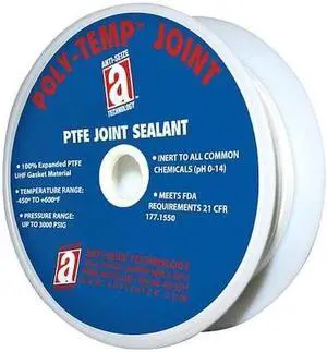 ANTI-SEIZE TECHNOLOGY 28025 PTFE/UHF Gasket-Making Tape, 1 in x 15 ft, White,