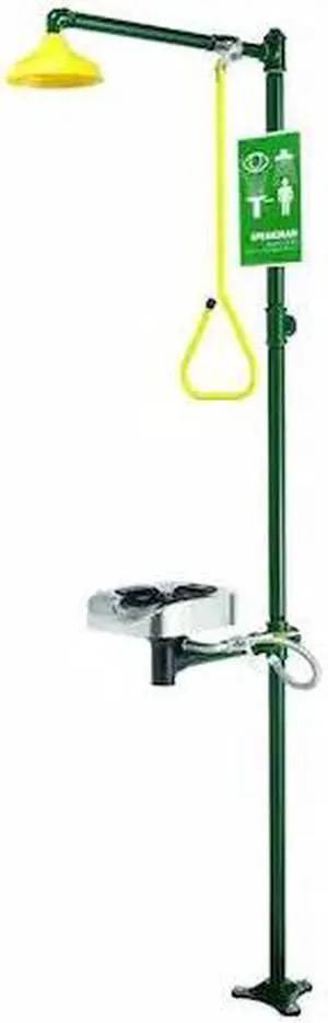 SPEAKMAN SE-1250-PT Eye & Face Wash SS Bowl Combo Emergency Shower System W/