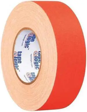 Tape Logic T9874FOR3PK 2 in. x 50 Yards Fluorescent Orange Tape Logic 11 mil Gaffers Tape, Pack of 3 - 3 Per Case