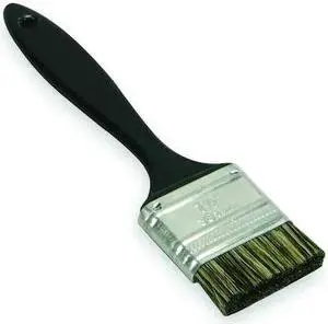 TOUGH GUY 1VAK3 1 1/2 in W Detail Brush, 5 in L Handle, Gray, Plastic, 6 1/2 in