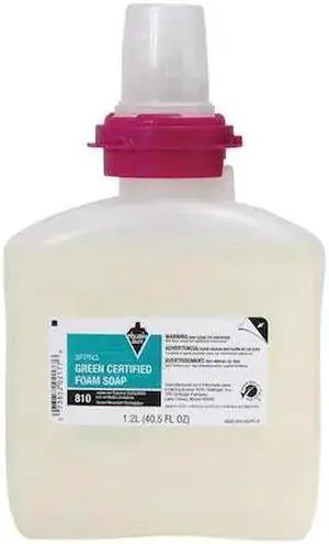 TOUGH GUY 3FPN3 1200 ml Foam Hand Soap Cartridge, PK 2