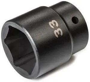 TEKTON SID22133 1/2 Inch Drive x 33 mm 6-Point Impact Socket