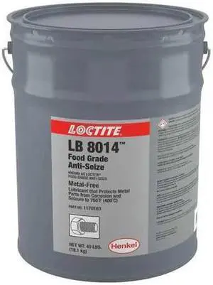 LOCTITE 1170163 Anti-Seize,Food Grade,5 gal,Pail LB 8014(TM)