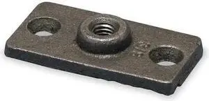 ZORO SELECT 365M0037PL Rod Hanger Plate for 3/8 in Threaded Rod, 1.94 in L x