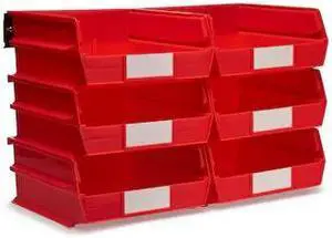 TRITON PRODUCTS 3-235RWS Wall Storage Unit W/ (6) 10-7/8" L x 11" W x 5" H Red