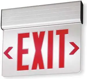 LITHONIA LIGHTING EDG 2 R M6 ACUITY LITHONIA Aluminum LED Exit Sign