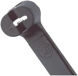 TY-RAP TY27MX-A Cable Tie, 13-1/2 in L, 3-1/2 in Max Bundle Dia., Black, Nylon