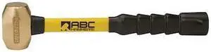 ABC HAMMERS ABC2BFB 2 lb. Brass Hammer with 12" Fiberglass Handle