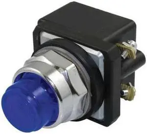DAYTON 30G401 Pilot Light, LED, 120VAC/DC, 30mm, Chrome, BL