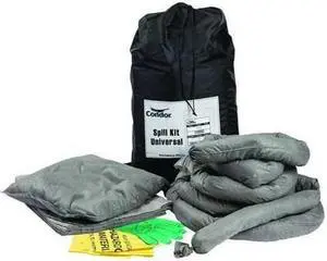 CONDOR 35ZR67 Spill Kit, 9 gal Volume Absorbed per Kit, 10 gal Capacity, Bag,