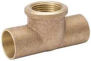 STREAMLINE A 01570NL 1/2" C x 1" FPT Copper Reducing Tee